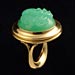 <I>Octopus</I> Ring, 18k gold, carved chrysoprase