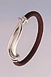 <I>Yoko Mojo</I> Bracelet, Sterling, leather