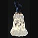 <I>Seven Young Men Kneeling</I> Perfume Bottle, Carved rutilated quartz, carved petrified wood, 18k gold